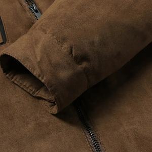 Blouson Bomber Homme Hiver Style Urbain Décontracté 100% Coton Toile Épaisse Chaude Coupe-Vent Respirante Rembourrage Polyester - Product Image 3