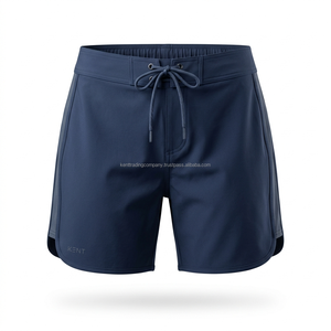 Shorts de bain pour femmes à marque privée, extensibles dans 4 directions, respirants, séchage rapide, légers, avec cordon de serrage, décontractés, pour les vacances à la plage, OEM - Product Image 1