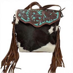 กระเป๋าหนังแท้คุณภาพสูงสำหรับเด็กผู้หญิง สายสะพายสองเส้น ทนทาน แฟชั่น ทันสมัย เหมาะสำหรับเดินทาง ขายส่ง มีซิป - Product Image 1