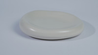Assiette de service artisanale en grès céramique émaillé abstrait de 19,5 cm, durable, écologique, compatible lave-vaisselle, pour restaurants et hôtels (vente en gros)