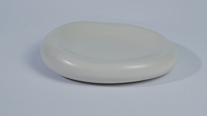 Assiette de service en céramique émaillée abstraite de 19,5 cm, durable, écologique, compatible lave-vaisselle, pour restaurant, hôtel, vaisselle japonaise - Product Image 5