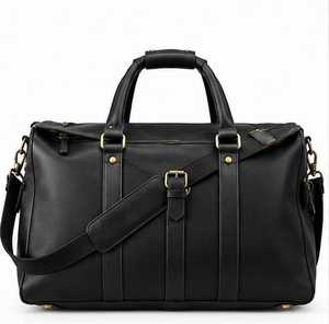 Sac de voyage en cuir avec bandoulière à boucle pour le voyage - Product Image 1