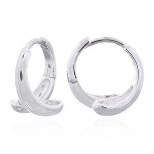 Sculptural Twisted Wave Silver <b>Hinged</b> Hoop <b>Earrings</b> Trendy Jewelry for Parties and Gifts From Thailand - Product Image 1