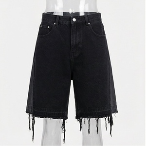 High Quality Shorts <b>Jeans</b> Canvas <b>Mens</b> Polyester/Cotton Custom Premium Streetwear Breathable Quick Dry <b>Drawstring</b> Closure Mid - Product Image 1