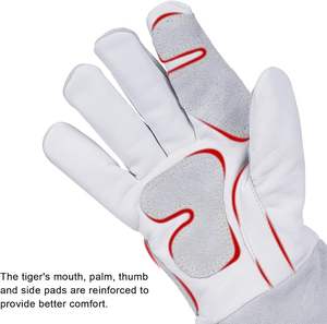 Guantes TIG resistentes al calor y al fuego, guantes para manipulación de animales para barbacoa con manga extra larga - Product Image 2