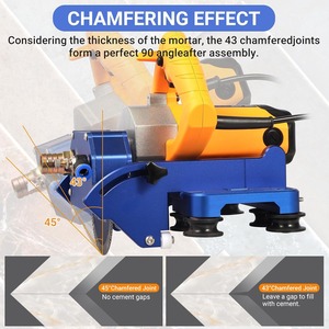 Coupe-carreaux orbital électrique, meuleuse d'angle 2300W 8000 tr/min, longueur de coupe 71 pouces, lames pour coupe humide et sèche, biseautage et chanfreinage - Product Image 5