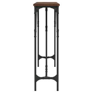 Tavolo Console Regolabile in Legno di Quercia Ingegnerizzato Marrone con Piedi Regolabili - Product Image 5