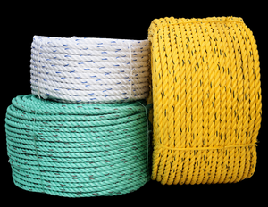 PP DANLINE ROPE HIGH STRENGTH HIGH TENACITY 3 STRAND TWISTED POLYPROPYLENE SOFT FLEXIBLE UV RESISTANT WATERPROOF LIGHTWEIGHT - Product Image 1