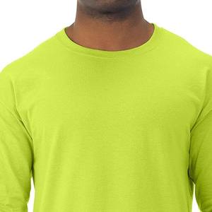 <b>Men</b> 100% Cotton Long Sleeve <b>T</b> <b>Shirt</b> Breathable Crew Neck Regular Fit Knitted Tee Casual Wear - Product Image 3