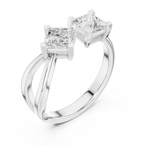 Coral jewels 10K Trending Anillo de compromiso Oro con Moissanite Solitaire para mujer - Product Image 5