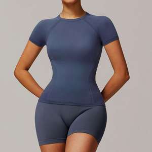 Ensemble de yoga sans couture pour femmes, séchage rapide, vêtements de sport respirants et extensibles, soutien-gorge de sport et leggings pour l'entraînement - Product Image 6