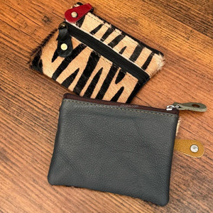 2025 nuevo producto, monedero para mujer, monedero con estampado de animales, cuero genuino, Mini cremallera, monedero, bolso, bolsos de muñeca - Product Image 5