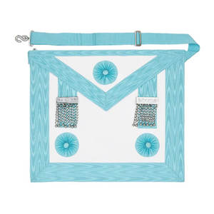 Delantales de masonería de cuero hechos a mano, bordados, ajustables, ceremoniales, sofisticados, de calidad, con broche de seguridad personalizado, lavables, clásicos - Product Image 1