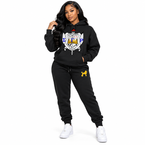 Ensemble de survêtement sportif à capuche Sigma Gamma Rho, nouveau style, personnalisé, streetwear décontracté, vêtements de sport OEM - Product Image 1