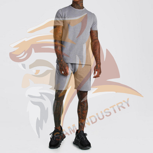 Conjunto de Dos Piezas de Verano para Hombre, Camiseta y Pantalones Cortos Cómodos, de Primera Calidad, al por Mayor - Product Image 3