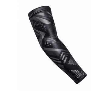 Sports <b>Compression</b> <b>Arm</b> <b>Sleeves</b> Custom Design Breathable Running Cycling Fitness Basketball Training Elastic Protective Armwear - Product Image 5