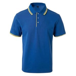 Uniforme Formal de Manga Corta con Logotipo Estampado para Hombre, Camisa de Calle, 160g, Algodón Piqué de Punto Personalizado al por Mayor, Transpirable - Product Image 1