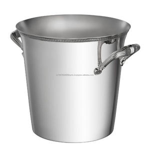 Accrocheur Silver Touch Barware Refroidisseur de vin Métal Aluminium Minimaliste Qualité Champagne Refroidissement Cerf seau à glace - Product Image 4