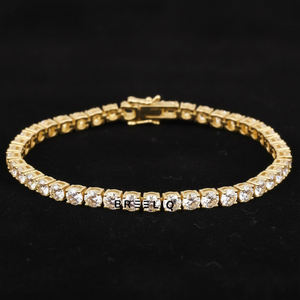 Bracelet tennis en argent sterling 925 avec diamants de laboratoire, design personnalisé, bijoux élégants et luxueux, nouvelle collection pour femmes - Product Image 6