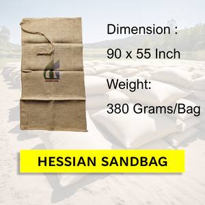 Nouveaux sacs de sable en toile de jute biodégradable à 100 %, 90 x 55 cm, 380 grammes, fabriqués par Goodman Global Bangladesh - Product Image 2