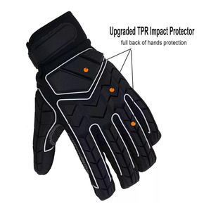 ถุงมือช่างหนังสังเคราะห์ดีไซน์ใหม่ Amara ป้องกันแรงกระแทก ทนทาน พร้อมแผ่น TPR ฉีดขึ้นรูปเพื่อป้องกันมืออย่างดี - Product Image 4