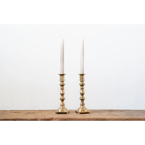 Porte-bougie conique texturé doré, style moderne minimaliste, en métal, support de bougie en forme de tulipe pour centre de table de mariage - Product Image 3