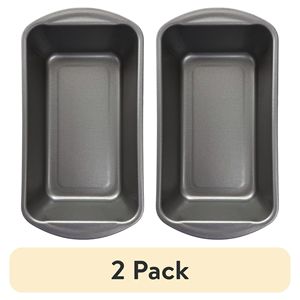 Nonstick 9x5x2.7 Inch <b>Large</b> Bread Loaf <b>Pan</b> Gray Bakeware Set for Meatloaf 2 Pack - Product Image 1