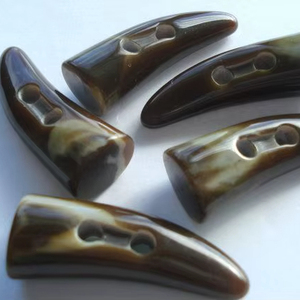 Natural Buffalo Horn <b>Toggle</b> for Handmade Garments Eco-Friendly Lightweight Unique Design - Product Image 1