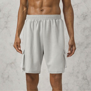 Pantalones Cortos Deportivos Casuales de Verano para Hombre, de Algodón, Poliéster y Elastano, Transpirables, de Secado Rápido, Estilo Cargo, con Cordón Ajustable - Product Image 2