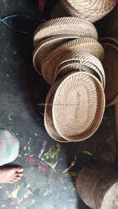 Bandeja Redonda Grande de Madera Ecológica Pulida para Servir y Decoración del Hogar, Tamaño Personalizado Disponible para Comedor y Cocina - Product Image 4