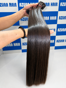 Extensiones de Cabello Humano Liso con Reflejos Piano Personalizados – Cabello Virgen de Doble Trama Sedoso y Suave - Product Image 3