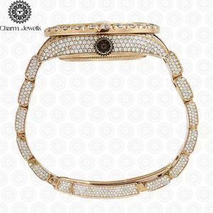 Montre de luxe pour homme Charm Jewells en acier inoxydable, cadran carré de 40 mm, cristal saphir, mouvement mécanique analogique, étanche 10 bars - Product Image 4