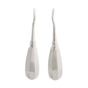 Instrumentos de puente óseo Heber, elevadores de raíz de acero inoxidable con certificación CE (tipo bayoneta), plateados, ergonómicos, reutilizables, modelo manual - Product Image 2