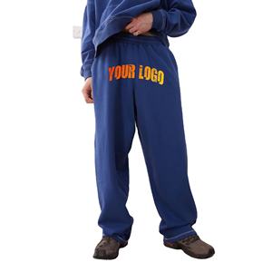 Pantalones de hombre de gran tamaño de longitud recta de algodón 100% personalizados pantalones lavados personalizados pantalones de chándal para hombre Jogger transpirable para hombre - Product Image 1