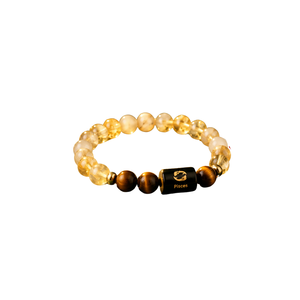 สร้อยข้อมือราศีมีน (ซิทรินและไทเกอร์อาย) - Product Image 1