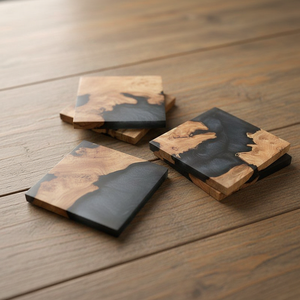 Plateau de service en résine époxy, plateau décoratif sur mesure pour la maison, l'hôtel, le restaurant, la table basse et la salle à manger - Product Image 3