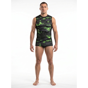 Camiseta de Compresión sin Mangas Personalizada con Etiqueta Privada, 240 GSM, Poliéster y Spandex, para BJJ, MMA, No Gi, para Hombre, Trajes Deportivos - Product Image 1