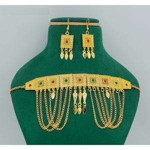 Martasha designer islamique ramadan spécial plaqué or EAU bijoux spécial dubai bijoux collier boucle d'oreille ensemble arabe bijoux - Product Image 6