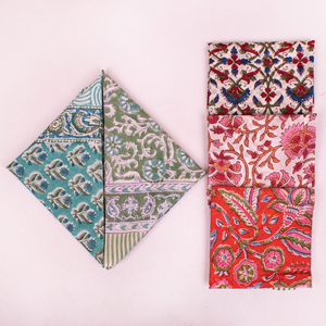 Natural Cotton Multicolour Bandana Block Printed Soft <b>Head</b> Neck <b>Wrap</b> For Travel Outdoor Fashionable Womens Men Accessories - Product Image 5