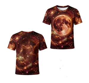 Camiseta Premium de Manga Corta con Cuello Redondo para Hombre, de Poliéster Sublimado, con Estampado de Planetas Espaciales, Tela Suave para Gráficos Personalizados - Product Image 4