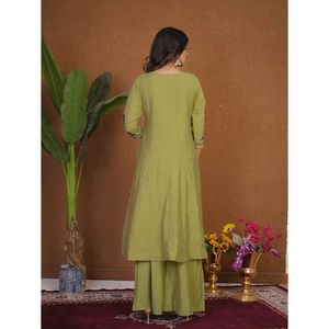 Ensemble Anarkali Kurti Palazzo Dupatta pour femmes - Product Image 2