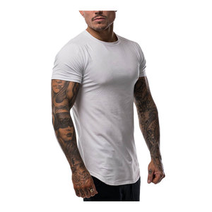 T-shirts pour hommes 100% coton, coupe décontractée, col rond, couleur unie, style sport, coupe régulière - Product Image 4