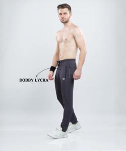 Conjunto de Muestras de Tela Mixta, Pantalones Deportivos de Corte Ajustado para Hombre, CoreFlex – Dobby Lycra Importado (280 GSM) |   Ajuste en el tobillo - Product Image 3