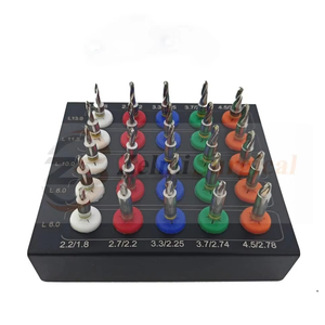Dental Implant Conical <b>Drill</b> Kit 25 Pcs Surgical <b>Drills</b> with Stopper Implantology Instruments Set Conical Implant <b>Drills</b> - Product Image 1