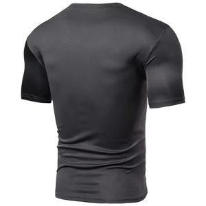 Men's Eco-Friendly Slim Fit Lightweight Breathable Cotton <b>Bamboo</b> Canvas Fitness Training T-Shirt Moisture Wicking Athletic - Product Image 2