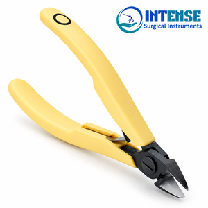 Pince coupante professionnelle pour bijoux, outil de coupe de précision pour fil, poignée jaune, pour la fabrication de bijoux, la perlage et l'artisanat, robuste - Product Image 1