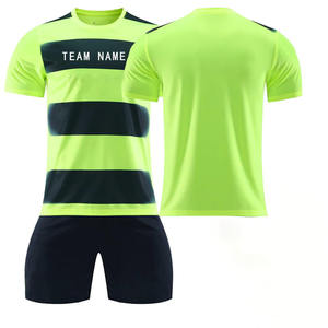 Latest Design Men Soccer Uniform Customized Color Logo High-quality Breathable Anti-Bacterial Quick Dry 100% Polyester Sports - Product Image 1