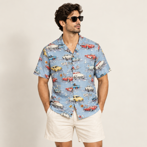 Camisas de Playa para Hombre con Cuello Camp Collar, 100% Viscosa, Manga Corta, Estampado Tropical Hawaiano, con Botones, para Vacaciones de Verano, Ropa Casual de Resort - Product Image 4
