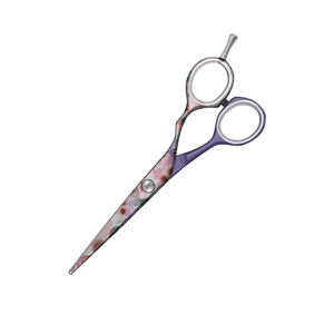Tijeras de Peluquería MARI INSTRUMENT, Mango Morado con Diseño de Flor de Cerezo, Acero Alemán, Tijeras de Peluquería OEM - Product Image 6