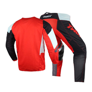 Maillot de course respirant, séchage rapide, imperméable, polyester/coton, équipement de motocross unisexe, pantalon et maillot par sublimation - Product Image 5
